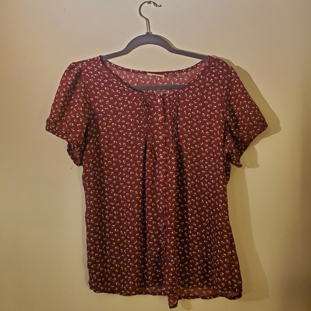 Maroon blouse